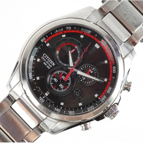 3462 - Citizen, a gentlemen's Citizen WR100 Eco Drive wristwatch, the dial 35mm in diameter.