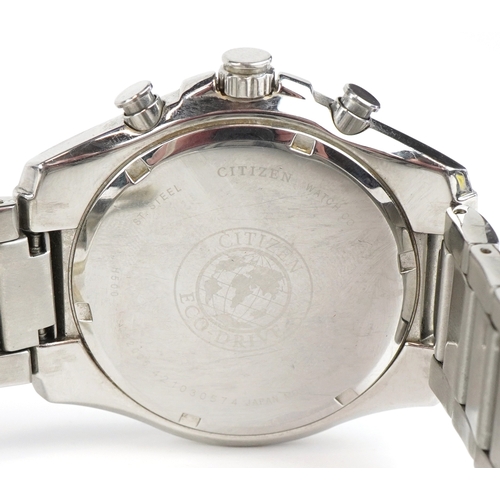 3462 - Citizen, a gentlemen's Citizen WR100 Eco Drive wristwatch, the dial 35mm in diameter.