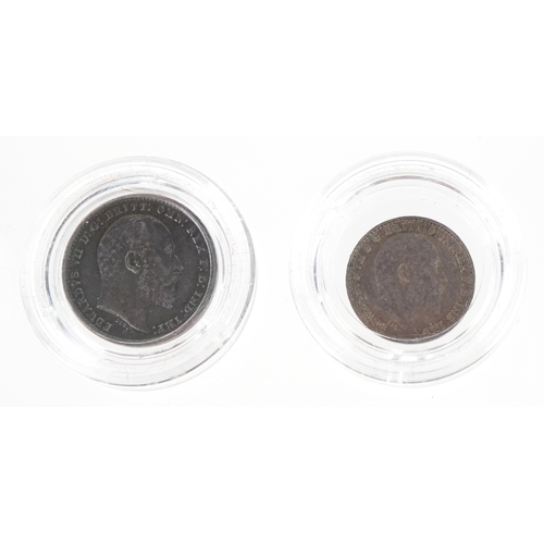 1081 - A 1902 Edward VII Maundy set of four coins. No box.