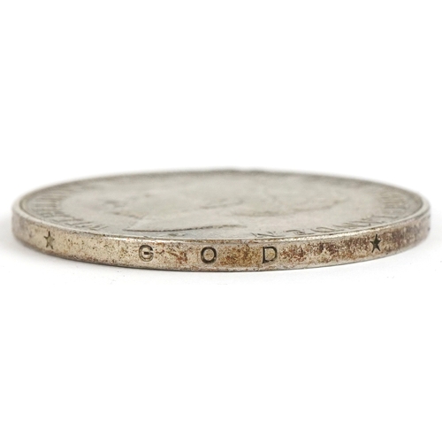 1130 - An 1891 Portuguese silver five hundred reis coin, a Cyprus Queen Victoria 1901 silver nine piastres ... 