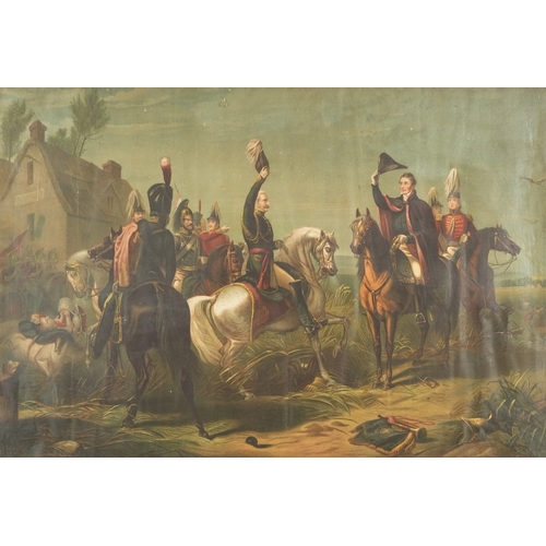 2323 - The Meeting of Wellington and Bulcher on the Evening of The Battle of Waterloo, a Maclure, MacDonald... 