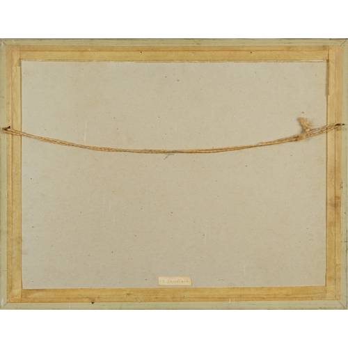 2368 - C. Stanfield - Haycart on a track, early 20th century British school watercolour on paper, framed, 3... 