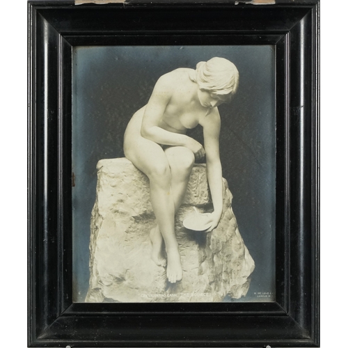 2319 - A pair of M. McLove & Co. black and white photographic prints of famous sculptures including Herzig ... 