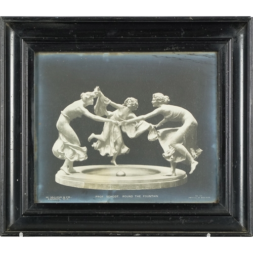 2319 - A pair of M. McLove & Co. black and white photographic prints of famous sculptures including Herzig ... 