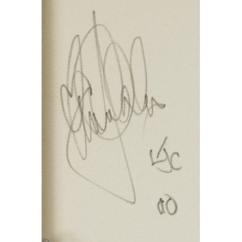 2239 - Lee Tyler - Liquid, Modern British school mixed media on box framed canvas, 99cm x 99cm.