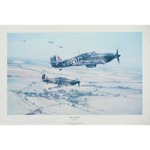 2372 - Robert Taylor - Moral Support, 20th century print, pencil signed, mounted, framed and glazed, 44cm x... 