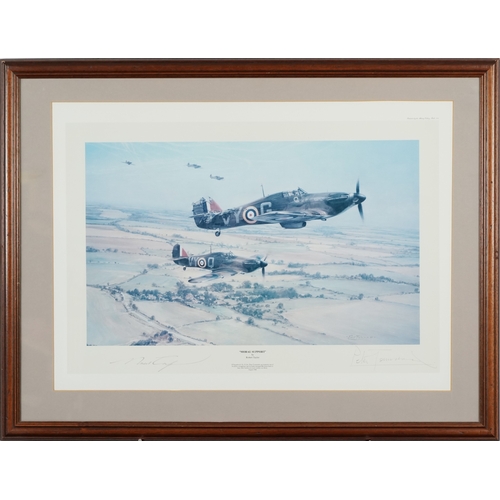 2372 - Robert Taylor - Moral Support, 20th century print, pencil signed, mounted, framed and glazed, 44cm x... 