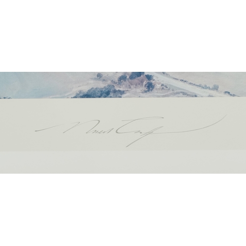 2372 - Robert Taylor - Moral Support, 20th century print, pencil signed, mounted, framed and glazed, 44cm x... 