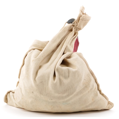 1193 - A sealed 1960s bank bag containing five pounds in pre decimal one pence pieces, the bag with origina... 