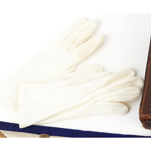 1347 - A silver masonic medal dated 1897 to commemorate the diamond jubilee of Queen Victoria, cased, toget... 