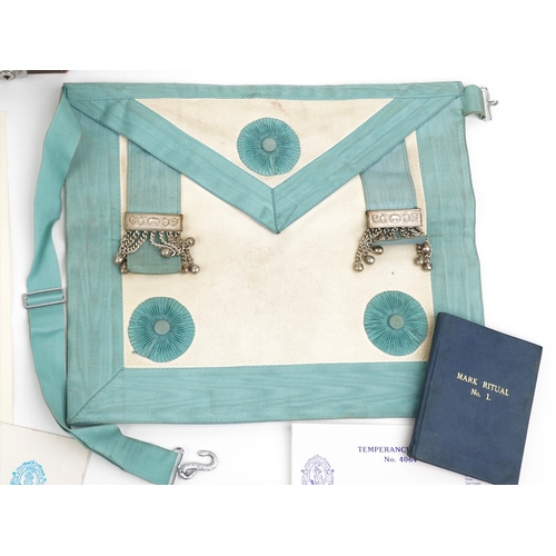 1347 - A silver masonic medal dated 1897 to commemorate the diamond jubilee of Queen Victoria, cased, toget... 