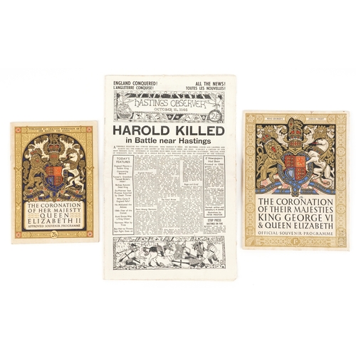 1417 - The Coronation of their Majesties King George VI & Queen Elizabeth official souvenir programme, May ... 