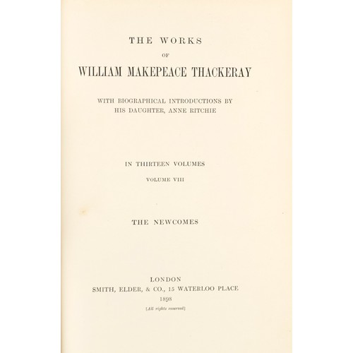 1399 - Thackeray, William. - The Works of William Makepeace Thackeray in thirteen volumes, published by Smi... 