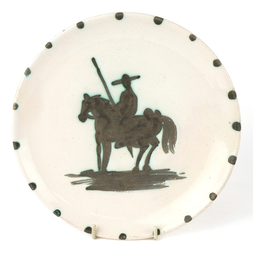 328 - Pablo Picasso - (1881-1973) - Picador, a mid 20th century earthenware circular plate by Edition Pica... 
