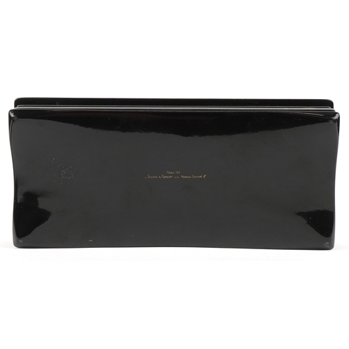 1570 - Four Russian lacquered papier mâché boxes, each hand painted with traditional folk art, the largest ... 