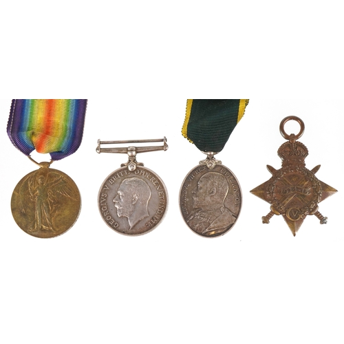 2657 - A British military World War I medal group including Territorial medal awarded to 240033 CPL.J.J.CLA... 