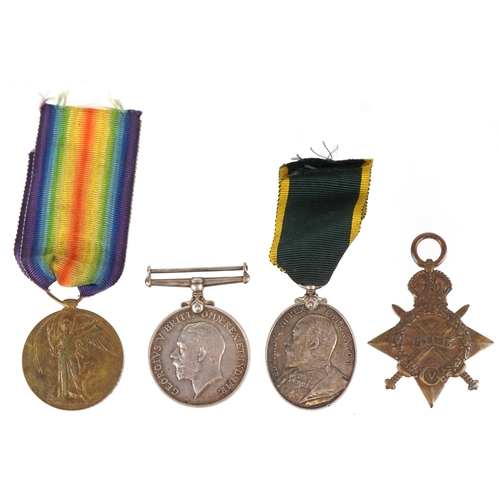 2657 - A British military World War I medal group including Territorial medal awarded to 240033 CPL.J.J.CLA... 