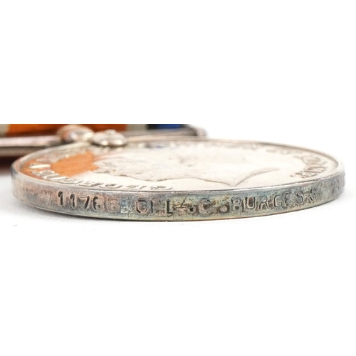 2654 - A British military World War I medal trio with bar, World War II Defence medal and a South Nottingha... 