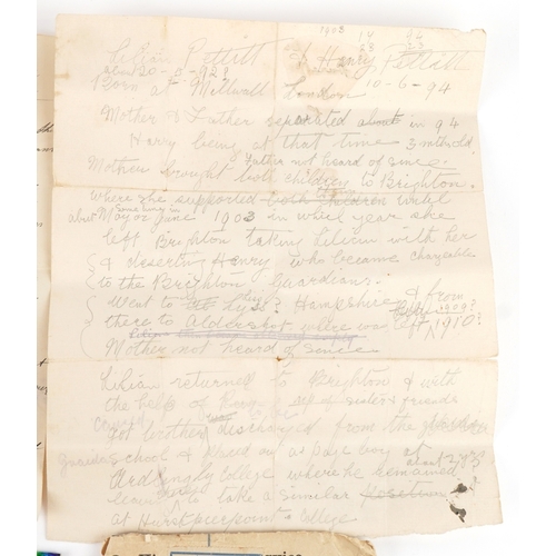 2655 - A British military World War I medal pair and related paperwork awarded to M2-2364328 PTE.S.BAKER.A.... 