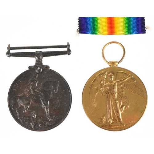 2655 - A British military World War I medal pair and related paperwork awarded to M2-2364328 PTE.S.BAKER.A.... 