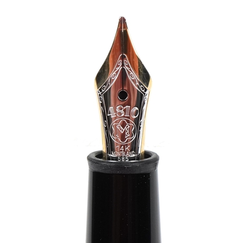 57 - Montblanc Meisterstück, Homage á Frédéric Chopin, a 14ct gold nibbed fountain pen together with a CD... 
