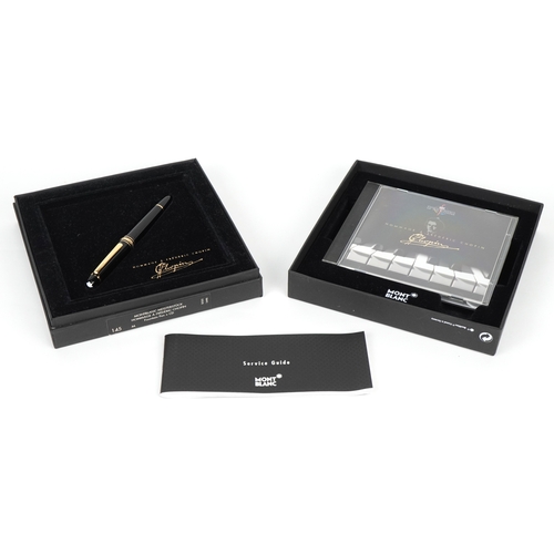 57 - Montblanc Meisterstück, Homage á Frédéric Chopin, a 14ct gold nibbed fountain pen together with a CD... 