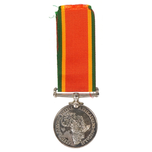 2641 - A World War II Africa Service medal awarded to N10637 M.RATLHOGO.