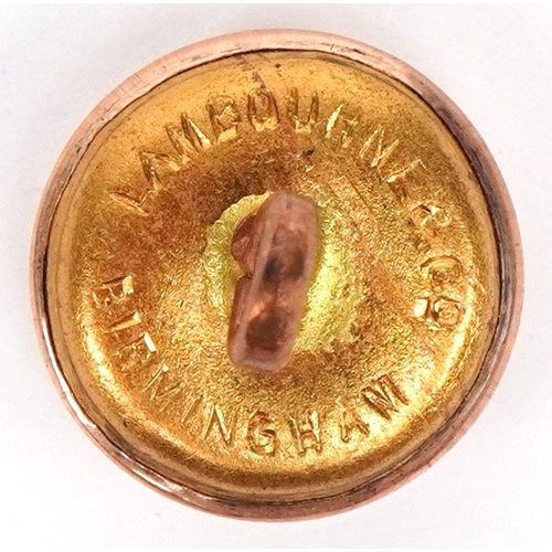298 - A set of six gilt metal and enamel gentlemen's dress studs by Lambourne & Co. Birmingham, housed in ... 