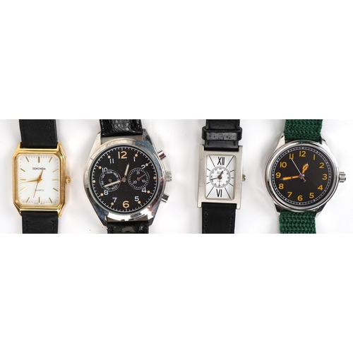 3511 - Nine vintage and later wristwatches including Sekonda and Calcio.
