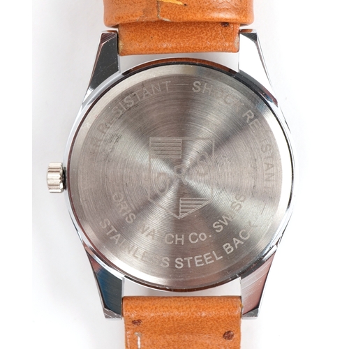 3527 - Oris, a gentlemen's refurbished manual wind wristwatch having a green dial, the dial 30mm in diamete... 