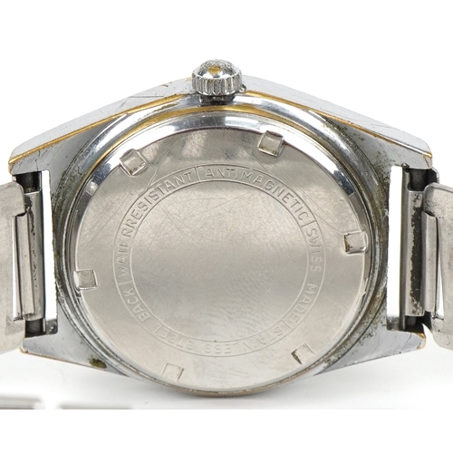 3528 - Jowissa, a vintage gentlemen's manual wind wristwatch with date aperture, the dial 29mm in diameter.