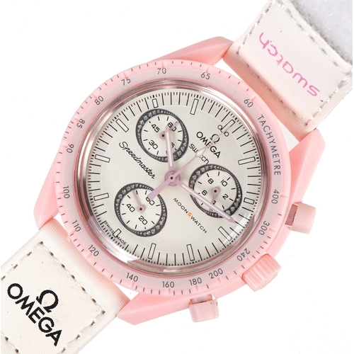 3532 - **WITHDRAWN** Omega by Swatch, a Mission to Venus from the Bio Ceramic MoonSwatch Collection with bo... 