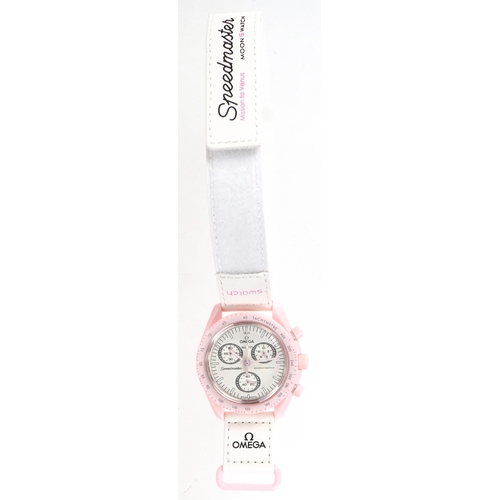 3532 - **WITHDRAWN** Omega by Swatch, a Mission to Venus from the Bio Ceramic MoonSwatch Collection with bo... 