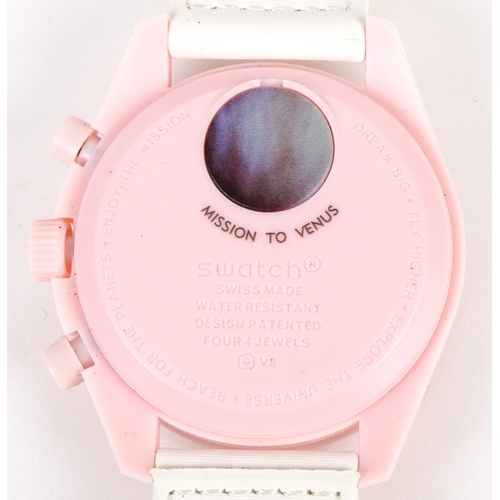 3532 - **WITHDRAWN** Omega by Swatch, a Mission to Venus from the Bio Ceramic MoonSwatch Collection with bo... 