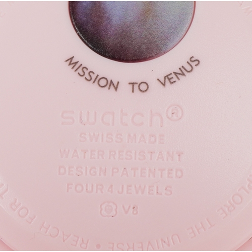 3532 - **WITHDRAWN** Omega by Swatch, a Mission to Venus from the Bio Ceramic MoonSwatch Collection with bo... 