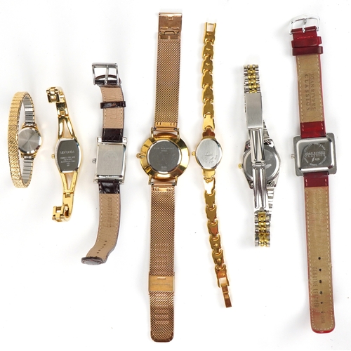 3510 - Seven vintage and later wristwatches including Elie Beaumont, Lorus, Sekonda and Limit.