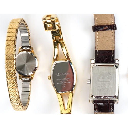 3510 - Seven vintage and later wristwatches including Elie Beaumont, Lorus, Sekonda and Limit.