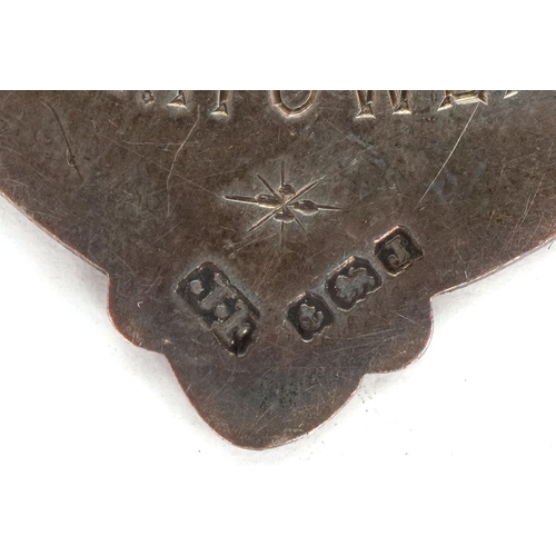 1350 - Two 1930s/40s silver sports jewels for cycling and motorcycling, 3.5cm high, total 13.2g.