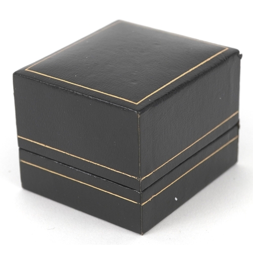 3089 - Two pairs of 9ct gold earrings comprising a pair of paste horseshoe design screw back earrings and a... 