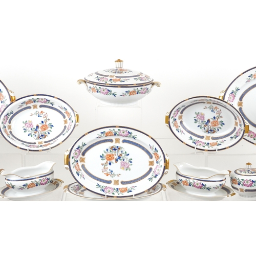 675 - An extensive Narumi Japanese dinner/tea service including fruit bowl, dinner plates, meat platters a... 