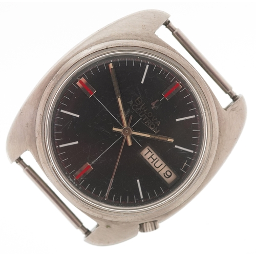 3552 - Bulova, a vintage gentlemen's Bulova Accutron wristwatch, the case numbered 3-177130, the dial 27.0m... 