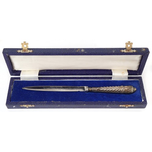 3737 - George V and later silver including a cut crystal decanter with silver collar, Dublin 1924 and a let... 