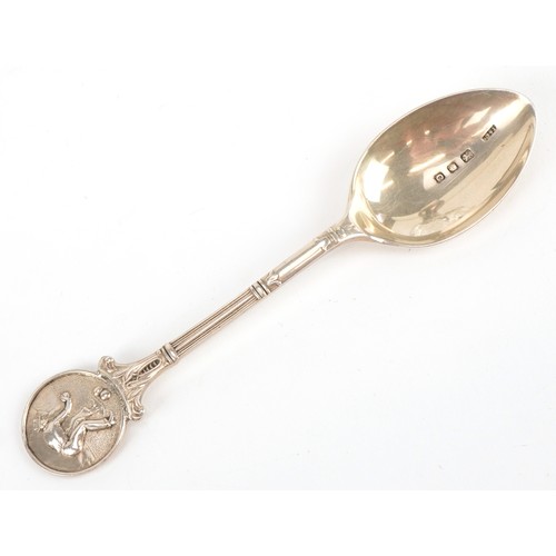 3737 - George V and later silver including a cut crystal decanter with silver collar, Dublin 1924 and a let... 