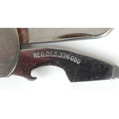 1869 - Vintage and later folding pocket knives and tools including silver plated, mother of pearl and horn ... 