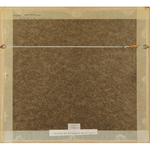 2487 - S. Bullock - Lincoln from Severn Bank, early 20th century British school watercolour on paper, signe... 