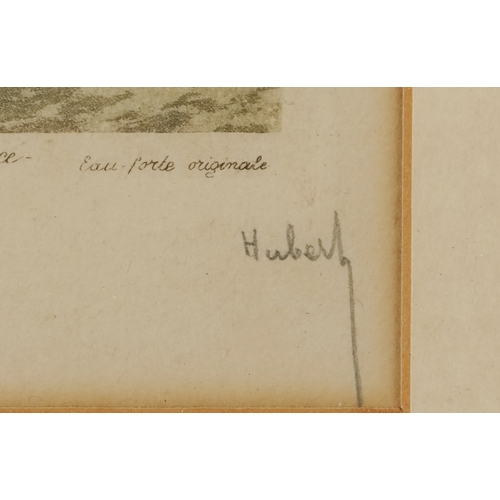 2477 - A pair of 19th century hand coloured engravings, street scenes, each indistinctly signed, frame and ... 