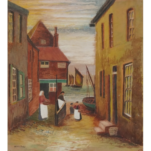 2478 - S. Huggett - Whitby, 20th century British school pastels on paper, signed, framed and glazed, 27cm x... 