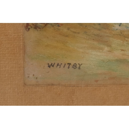 2478 - S. Huggett - Whitby, 20th century British school pastels on paper, signed, framed and glazed, 27cm x... 