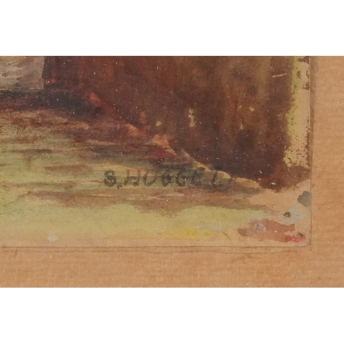 2478 - S. Huggett - Whitby, 20th century British school pastels on paper, signed, framed and glazed, 27cm x... 