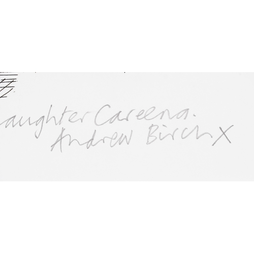 2476 - Andrew Birch - Young British artist, 20th century British school pen and ink caricature on paper tog... 